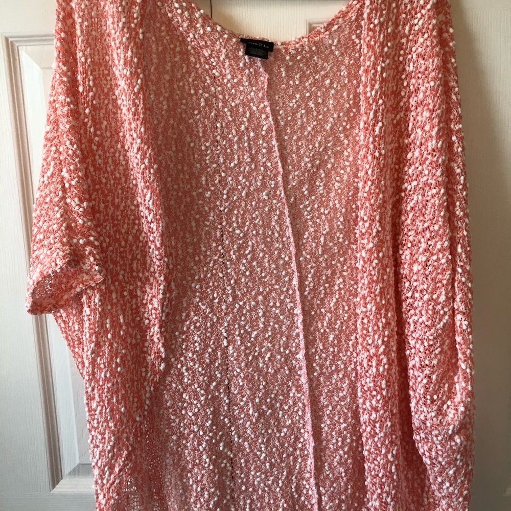 VERY LIGHT pink cardigan